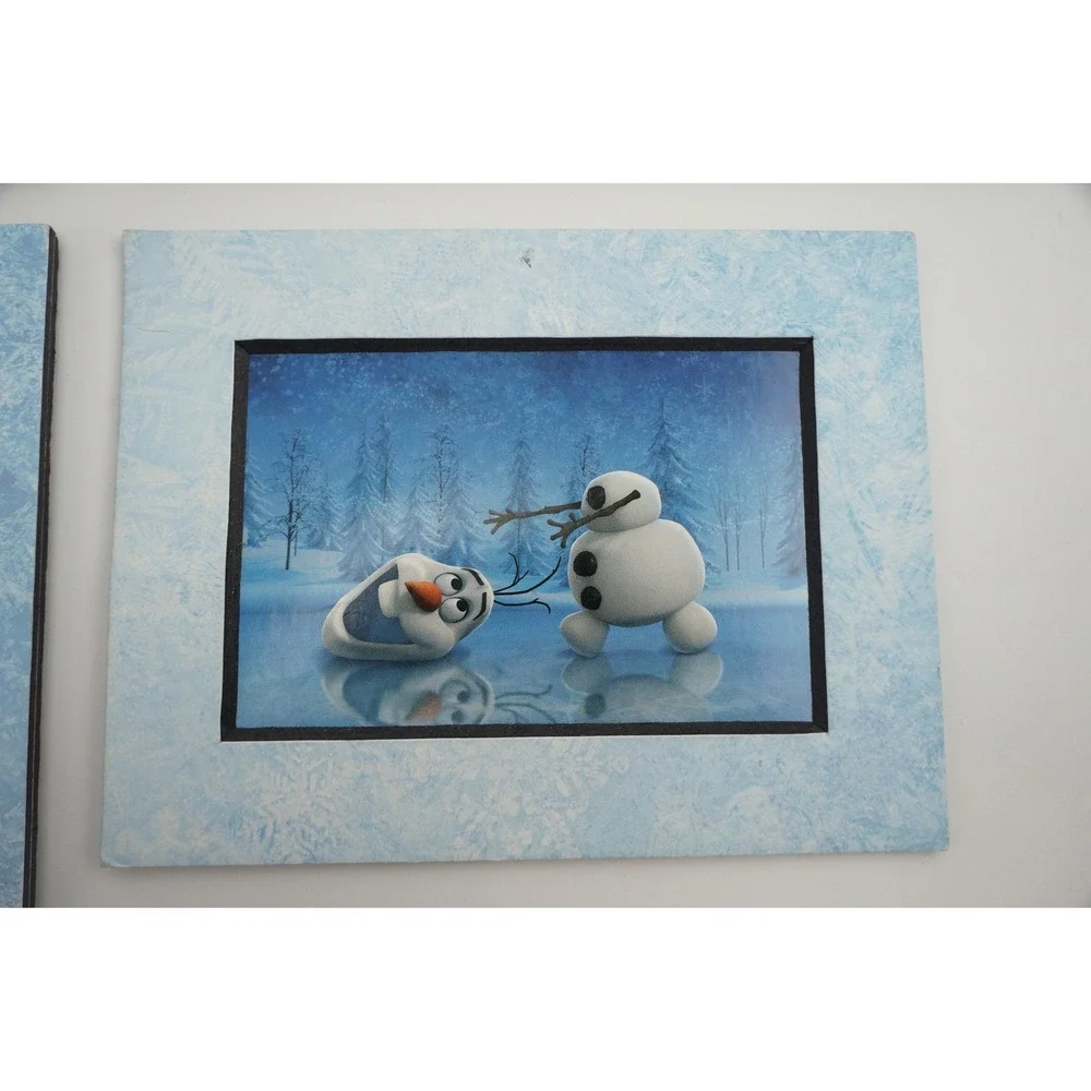 Disney Frozen Magical Moments Character Art Wall Plaque Set Blue Good